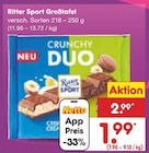 Großtafel im Angebot bei Netto Marken-Discount in Stuttgart Großtafel Angebote von Ritter Sport bei Netto Marken-Discount Stuttgart für 1,99 €