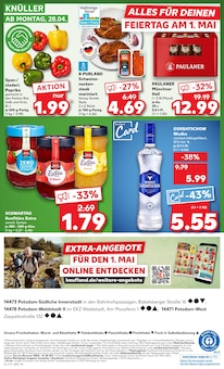 Vodka im aktuellen Kaufland Prospekt (Potsdam) Vodka im Kaufland Prospekt "KNÜLLER" mit 50 Seiten (Potsdam)