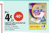 Lingettes Anti-Décoloration - DÉCOLOR STOP dans le catalogue E.Leclerc