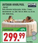 Outdoor-Whirlpool Splash im Angebot bei Marktkauf in Velbert Outdoor-Whirlpool Splash Angebote von Home Deluxe bei Marktkauf Velbert für 299,99 €
