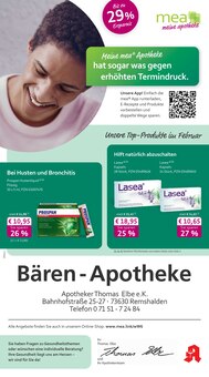 mea - meine apotheke Prospekt der KW 5 "Unsere Februar-Angebote" Aktueller mea - meine apotheke Prospekt "Unsere Februar-Angebote" Seite 1 von 4 Seiten