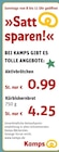 Kürbiskernbrot oder Aktivbrötchen Angebote von Kamps bei REWE Hückelhoven für 4,25 €