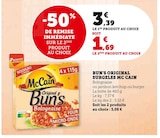 Bun's Original Surgelés - McCain - Super U à Saint-Raphaël Bun's Original Surgelés - McCain en promo chez Super U Saint-Raphaël à 1,69 €