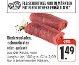 Aktuelles Rinderrouladen Angebot bei nah und gut in Würzburg ab 1,49 €