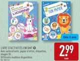 Livre d'activités enfant dans le catalogue Aldi