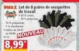 Norma Niedermodern - Promo Lot de 8 paires de socquettes de travail Promo Lot de 8 paires de socquettes de travail à 8,99 € dans le catalogue Norma à Niedermodern