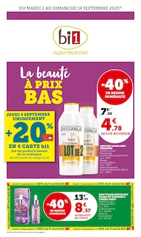 Prospectus Bi1 en cours, "La beauté À PRIX BAS", page 1 sur 40