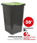 Promo Poubelle de tri 50L à 6,99 € dans le catalogue Hyper U à Les Herbiers