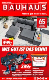 BAUHAUS Baumarkt Prospekt der aktuellen Woche mit 10 Seiten, gültig von 28.06.2025 bis 19.07.2025, in Dillingen und Umgebung Aktueller BAUHAUS Baumarkt Prospekt in Dillingen und Umgebung, "65 JAHRE BAUHAUS - WIE GUT IST DAS DENN!" mit 10 Seiten, 28.06.2025 - 19.07.2025