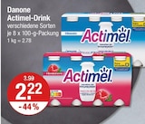 Actimel-Drink von Danone im aktuellen V-Markt Prospekt für 2,22 €