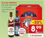 Weißbier Angebote von Erdinger bei Netto Marken-Discount Bochum für 8,99 €