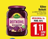 Rotkohl von Kühne für 1,11 € bei EDEKA im Angebot Rotkohl von Kühne im aktuellen EDEKA Prospekt
