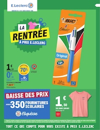 Catalogue Supermarchés E.Leclerc en cours à Agon-Coutainville et alentours, La rentrée à prix E. Leclerc, 80 pages, 30/07/2024 - 07/09/2024