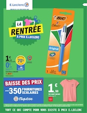 Prospectus E.Leclerc à Clichy-sous-Bois, "La rentrée à prix E. Leclerc", 80 pages de promos valables du 30/07/2024 au 07/09/2024