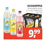 Getränke Hörl Siegenburg - Schweppes Angebot im Prospekt Schweppes bei Getränke Hörl im Siegenburg Prospekt für 9,99 €