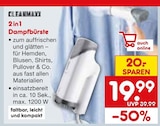 Aktuelle Bügeleisen Angebote bei Netto Marken-Discount in Frankfurt (Main) Aktuelles 2 in1 Dampfbürste Angebot bei Netto Marken-Discount in Frankfurt (Main) ab 19,99 €