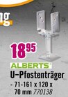 U-Pfostenträger von Alberts im aktuellen Hornbach Prospekt für 18,95 €