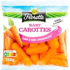 Baby carottes FLORETTE en promo à 2,40 € chez Carrefour Baby carottes FLORETTE dans le catalogue Carrefour