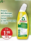 WC-Reiniger Angebote von Frosch bei V-Markt München für 1,99 €