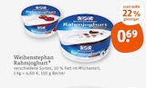 Rahmjoghurt von Weihenstephan im aktuellen tegut Prospekt für 0,69 €