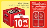 Pilsener von König für 10,99 € bei EDEKA im Angebot Pilsener von König im aktuellen EDEKA Prospekt