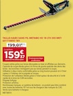 Taille-haies sans fil HS 18 LTX S55 18V - METABO à 159,37 € dans le catalogue Gedimat