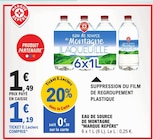 Eau de source de montagne Laqueuille - MARQUE REPÈRE en promo chez E.Leclerc Eau de source de montagne Laqueuille - MARQUE REPÈRE dans le catalogue E.Leclerc
