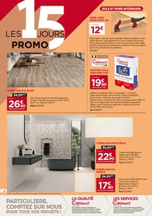 Prospectus Gedimat de la semaine "LES 15 JOURS PROMO : AMÉNAGEMENTS INTÉRIEURS" avec 2 pages, valide du 08/10/2025 au 25/10/2025 pour Billom et alentours