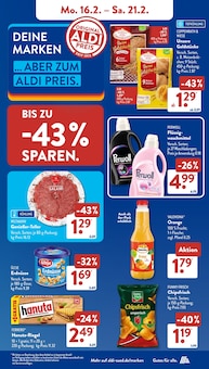 ALDI SÜD Prospekt der aktuellen Woche, gültig von 16.02.2026 bis 21.02.2026 Aktueller ALDI SÜD Prospekt "Gutes für Alle." mit 37 Seiten