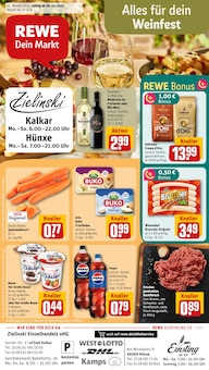 Aktueller REWE Hünxe Prospekt REWE Prospekt Hünxe "Dein Markt" mit 29 Seiten