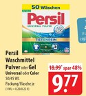 Waschmittel Pulver Universal Angebote von Persil bei famila Nordost Stralsund für 9,77 €