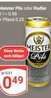 Pils im Angebot bei GLOBUS in Castrop-Rauxel Pils Angebote von Meister bei GLOBUS Castrop-Rauxel für 0,49 €