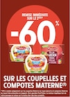 Promo -60% remise immédiate sur le 2ème sur les coupelles et compotes materne à  dans le catalogue Intermarché à Corre