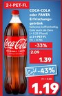 COCA-COLA oder FANTA Erfrischungsgetränk Angebote von COCA-COLA bei Kaufland Münsingen für 1,19 €