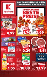 Kaufland Supermarkt Prospekt der aktuellen Woche mit 70 Seiten, gültig von 08.10.2026 bis 14.10.2026, in Widdern und Umgebung Aktueller Kaufland Supermarkt Prospekt in Widdern und Umgebung, "Hier bin ich richtig" mit 70 Seiten, 08.10.2026 - 14.10.2026