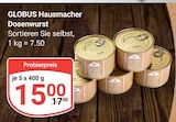 Hausmacher Dosenwurst bei GLOBUS im Krefeld Prospekt für 15,00 €