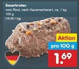 Sauerbraten im Angebot bei Netto Marken-Discount in Erkelenz Sauerbraten Angebote bei Netto Marken-Discount Erkelenz für 1,69 €