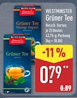 Grüner Tee im Angebot bei ALDI Nord in Bünde Grüner Tee Angebote von Westminster bei ALDI Nord Bünde für 0,79 €