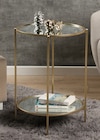 Table d’appoint plateau en verre en promo chez Stokomani Table d’appoint plateau en verre dans le catalogue Stokomani