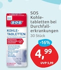 Kohletabletten bei Durchfallerkrankungen von SOS für 4,99 € bei budni im Angebot Kohletabletten bei Durchfallerkrankungen von SOS im aktuellen budni Prospekt