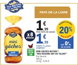 Mini gâches nature - Nos Régions Ont Du Talent à 1,59 € dans le catalogue E.Leclerc