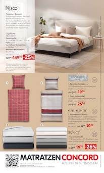 Spannbettlaken im Matratzen Concord Prospekt "AUS LIEBE ZU GUTEM SCHLAF" mit 10 Seiten (Recklinghausen)