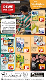 Schweinefleisch im REWE Prospekt in Wesel Aktueller REWE Prospekt mit Schweinefleisch, "Dein Markt", Seite 1