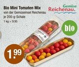 Bio Mini Tomaten Mix von Gemüse Reichenau für 1,99 € bei V-Markt im Angebot Bio Mini Tomaten Mix von Gemüse Reichenau im aktuellen V-Markt Prospekt