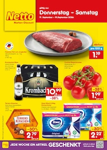 Krombacher im Netto Marken-Discount Prospekt "Aktuelle Angebote" mit 67 Seiten (Mannheim)