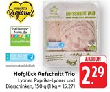 Aufschnitt Trio im Angebot bei E center in Reutlingen Aufschnitt Trio Angebote von Hofglück bei E center Reutlingen für 2,29 €
