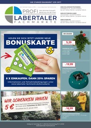 Labertaler Fachmarkt Prospekt: "Ihr starker Baumarkt vor Ort!", 16 Seiten, 23.11.2024 - 05.12.2024