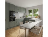 Brico Dépôt Houilles - Promo Cuisine "Coline" vert sauge Promo Cuisine "Coline" vert sauge à 359,00 € dans le catalogue Brico Dépôt à Houilles