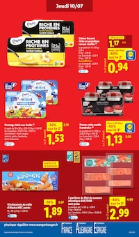 Promotion Filet De Saumon Surgelé dans le prospectus Lidl, valable du 10/07/2025 au 16/07/2025 Promo Filet De Saumon Surgelé dans le catalogue Lidl du moment à la page 13