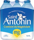 Eau minérale naturelle sans nitrates - SAINT ANTONIN en promo chez Intermarché Hyper Poitiers à 1,74 €